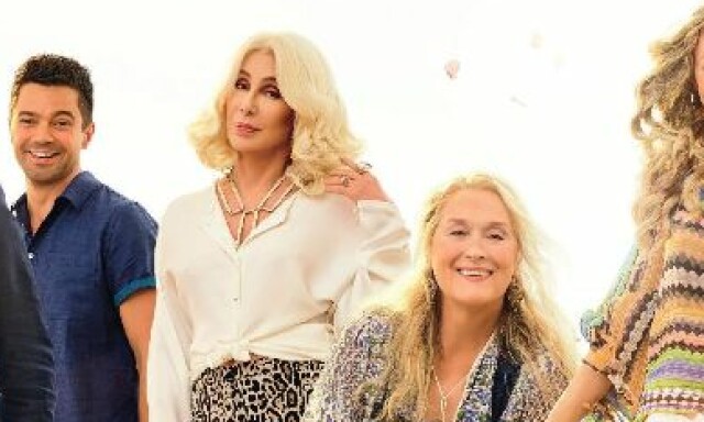 Slik promoteres nye «Mamma Mia». Men én av stjernene er så vidt med i filmen